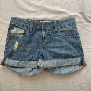 Vintage Shorts with Striped Pattern